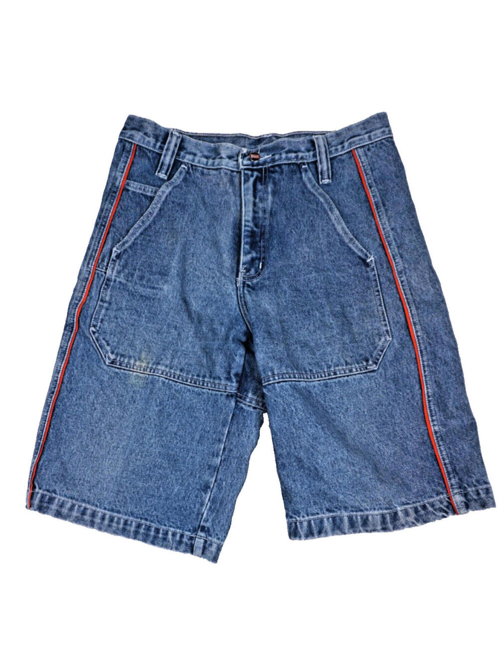 Vintage JNCO Shorts 32 Mens 90s Y2K Baggy Jorts Skater Blue Denim Jean Pipes